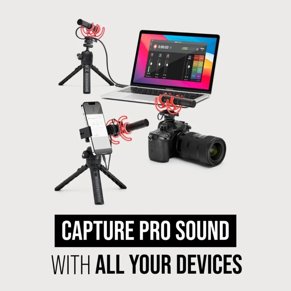 Rode VideoMic GO II Camera-Mount Lightweight Directional Microphone